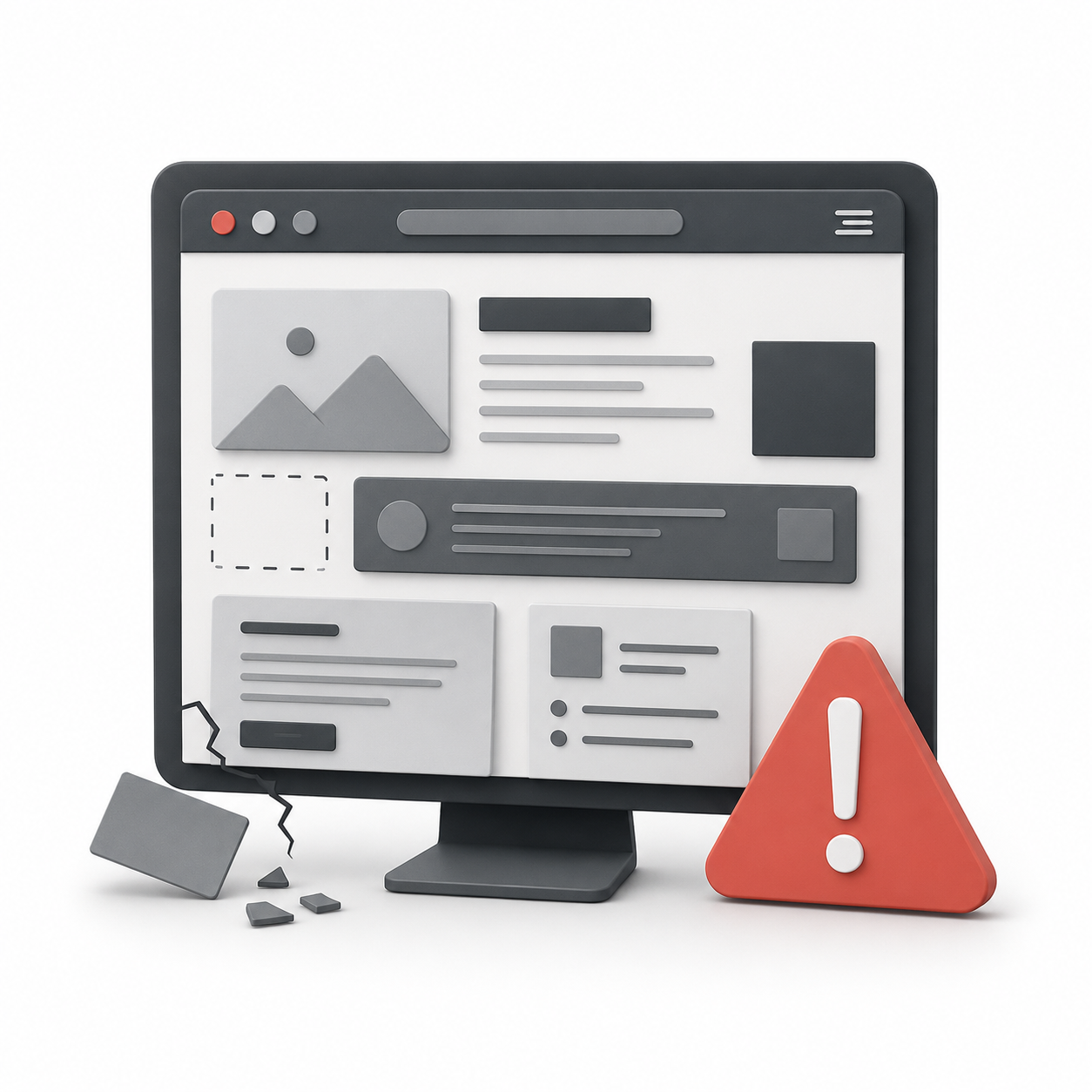 Site desatualizado e sem identidade visual nao gerando autoridade.